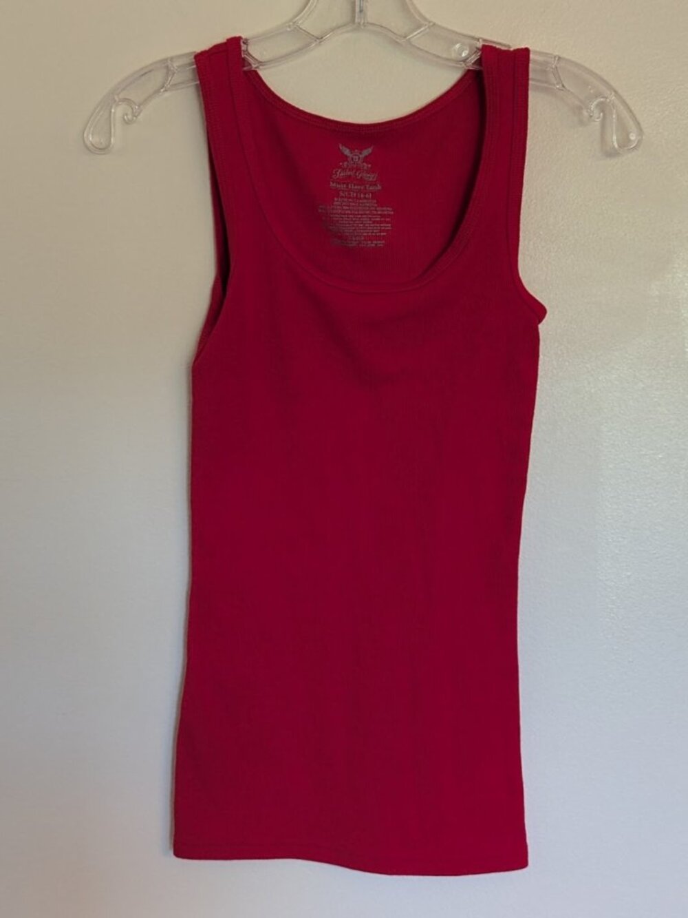 Faded Glory Women's Bright Red Must Have Tank Top | Size Small (4-6)
